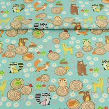 Booksew хлопок Ткань милые цветы и Животные тема для Вышивание Куклы Костюмы Игрушки дети Постельные принадлежности Шторы лоскутное платье