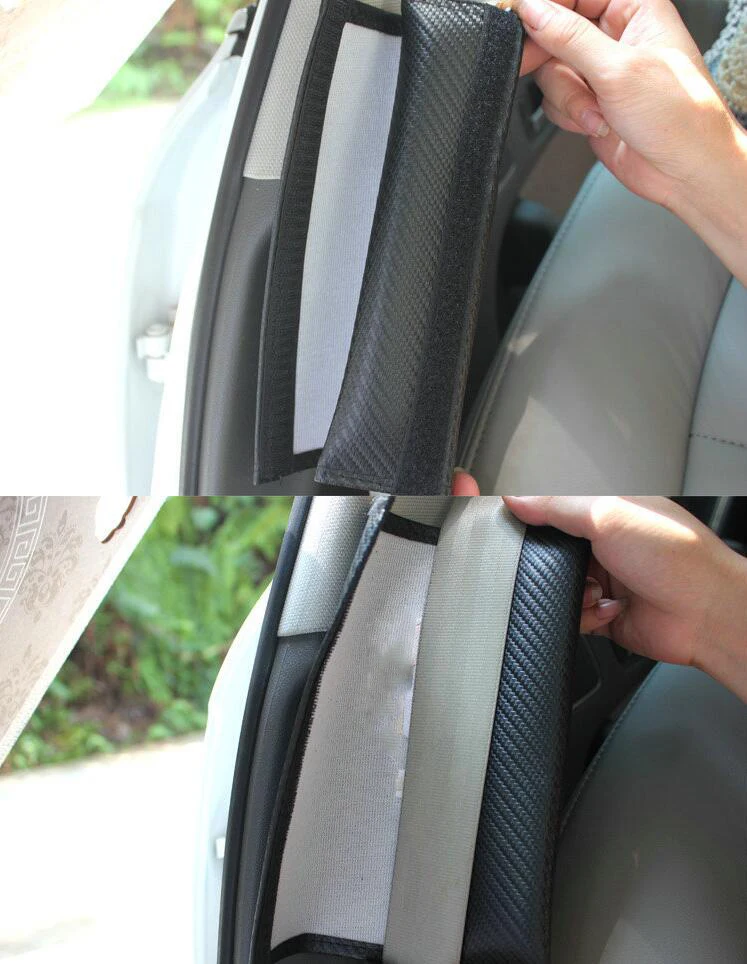 Шт. автомобильные аксессуары 1 шт. карбоновое волокно автомобильный ремень безопасности крышка Ralliart логотип для Mitsubishi Lancer 10 9 EX Eclipse Galant outlander