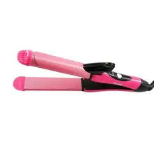 Kemei Фен вкус 2 в 1 без каблука утюга бигуди прямые волосы химическая завивка волос палку волос электрощипцы для завивки волос укладки инструменты KM-1055