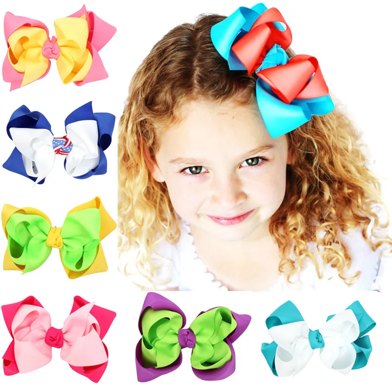 Newly Boutique Design Fashion Big Bow Hairpins Ribbon Hair Clips For