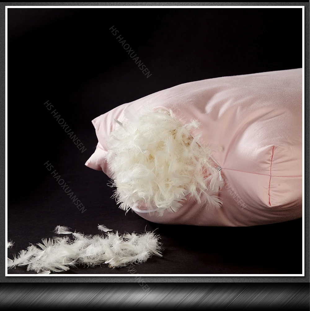 Дизайн в скандинавском стиле розовая подушка белый гусь даун700 наполнитель питания 60S наборы постельного белья из ткани Моя Подушка 3D защита шеи