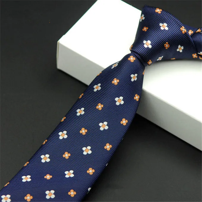 ГКНТ Фирменная Новинка Cravate красный горошек Темно-синие Для мужчин S свадебные галстуки тонкий галстук тощий шелковые галстуки для Для мужчин галстук Gravata CR058 - Цвет: HB02