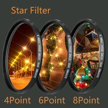 Star Filters Camera Lens Kit 4/6/8 Points Star Filtre 49/52/55/58/62/67/72/77mm for Canon Nikon Sony Camera Accessories filtro Star Filters Camera Lens Kit 4/6/8 Points Star Filtre 49/52/55/58/62/67/72/77mm for Canon Nikon Sony Camera Accessories filtro
