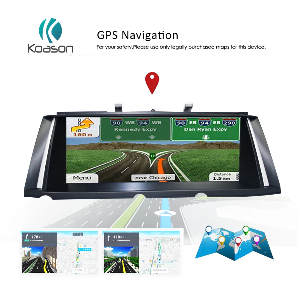 Perfect Koason Android 7.1 10.25 inch Screen System GPS navigation for BMW 7 Series F01 F02 NBT 2013-2015 Car Audio Multimedia Player 3