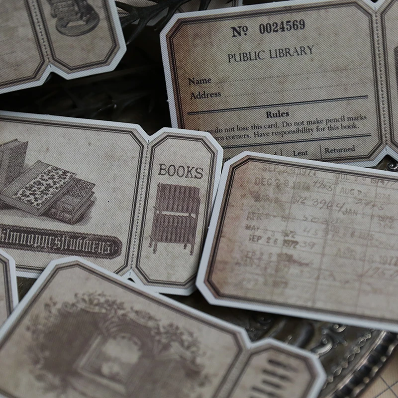 Ksccraft Винтажная Коллекция бумажных наклеек для скрапбукинга DIY проектов/фотоальбомов/открыток рукоделия