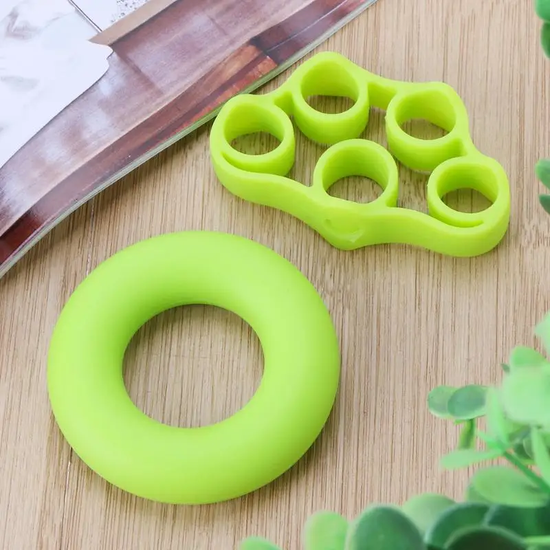 

2Pcs/set Silicone Hand Grip Muscle Power Training Grip Ring Finger Strength Exercise Grip Crossfit Home Gym Fitness Equipement