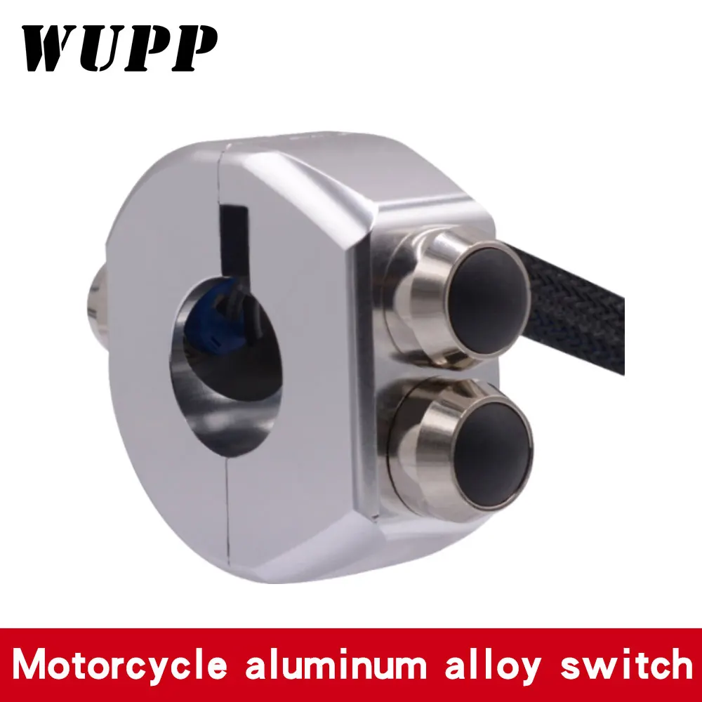 

WUPP CNC Switch Aluminium Alloy Momentary Latching Reset Buttons Switch Motorcycle Race Handle For Honda Suzuki