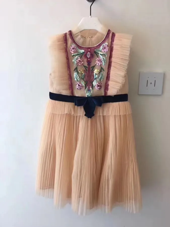 

High quality 2019 new Summer Baby Girl Clothes Princess Wedding Dress Toddler kids Girls Chiffon Dresses children dress baby