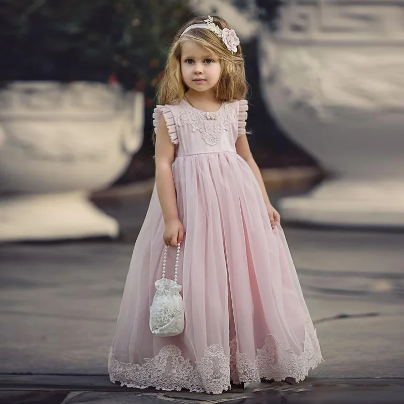 Lovely Light Pink Flower Girl Dresses Special Occasion Kids Pageant