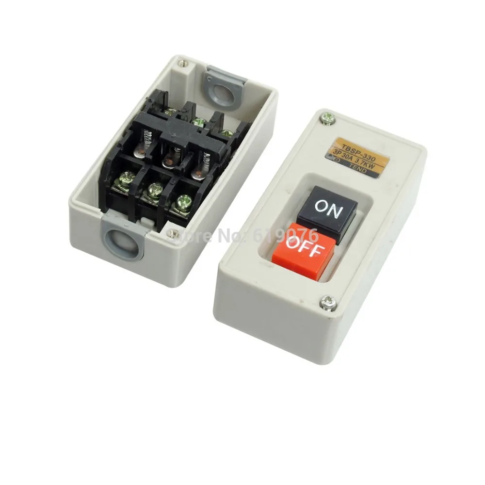 

View large image 3P 3 Phase 30A 3.7KW Self Lock On/Off Power Pushbutton Switch TBSP-330