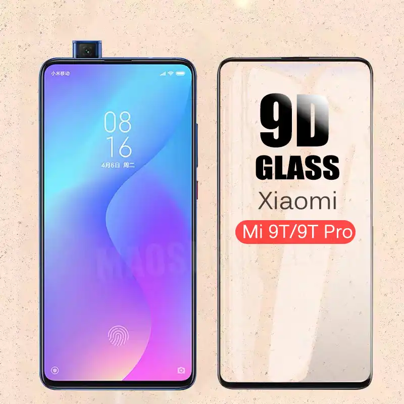 Protector De Pantalla De Vidrio Templado 9d Para Xiaomi Mi 9t Pro Protector De Pantalla De Cobertura Completa Película De Vidrio Templado Para Xiaomi Mi 9t Protectores De Pantalla De Teléfono Aliexpress