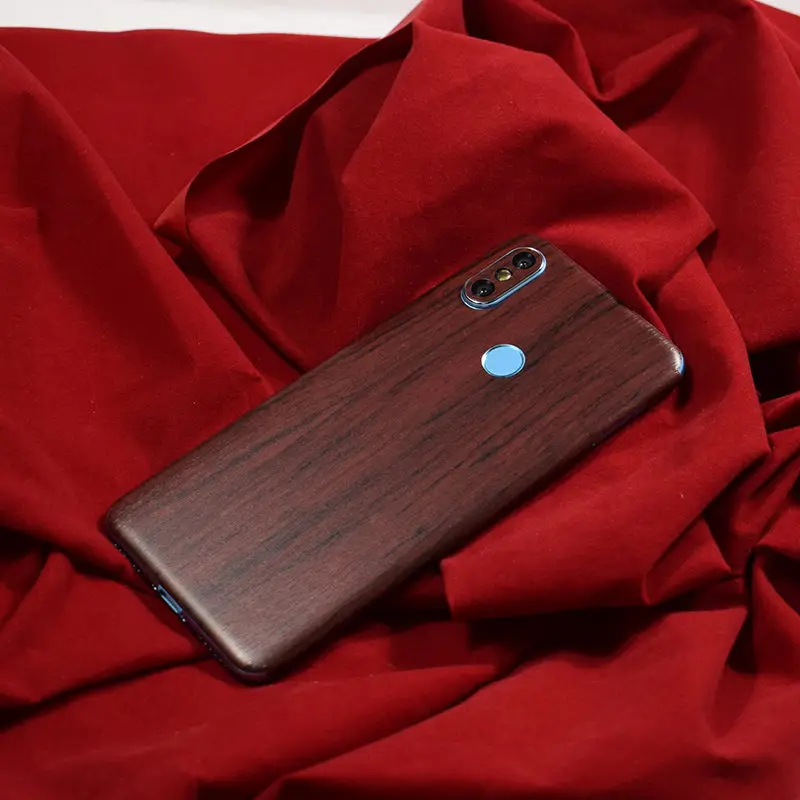Phone Back Cover Film For Xiami Mi A2 6X LeatherCarbon Fiber Wood Skins Protective Paste Stickers For Xiaomi A2  MiA2 6X 5 (9)