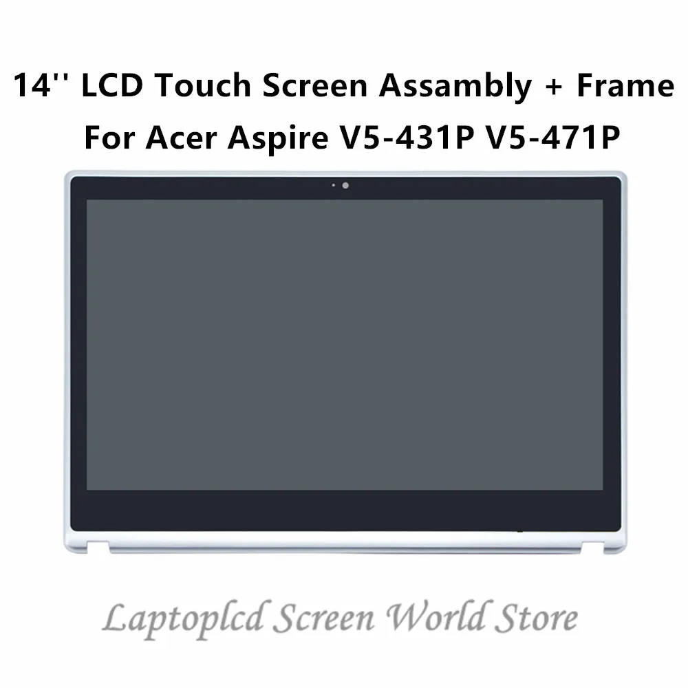 FTDLCD 14 LCD Touch Screen Digitizer Laptop Assembly Frame N140BGE EA2 For font b Acer b