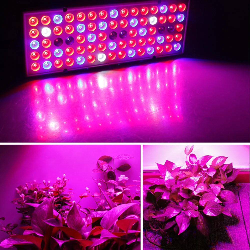 75 светодиодов растут свет полный спектр 2835 SMD фитолампа Fitolampy для растений цветок выращивания Гидропоника в закрытом помещении теплицы