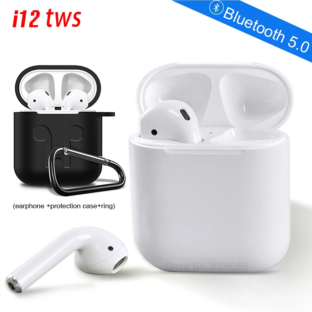 

I12 Mini TWS Bluetooth 5.0 Earphone Sports Sweatproof Wireless Earbuds for Apple Iphone Samsung J5 Sony Music Stereo Headset