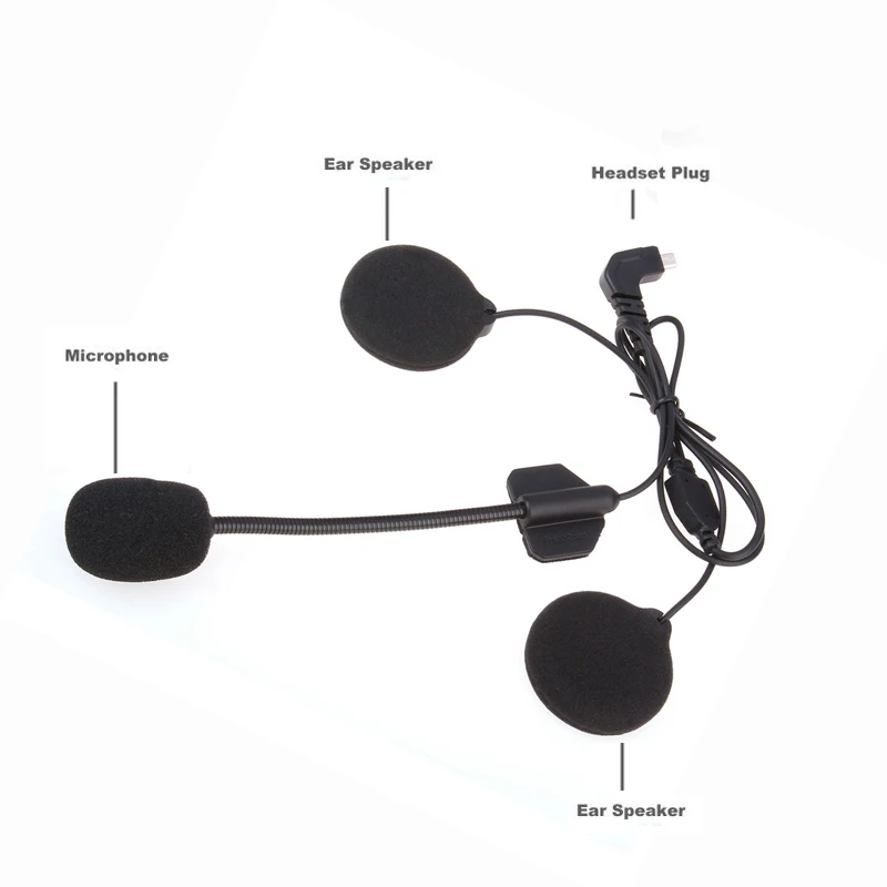 Гарнитура FreedConn с микрофоном и креплением на кронштейн зажим для шлема Bluetooth
