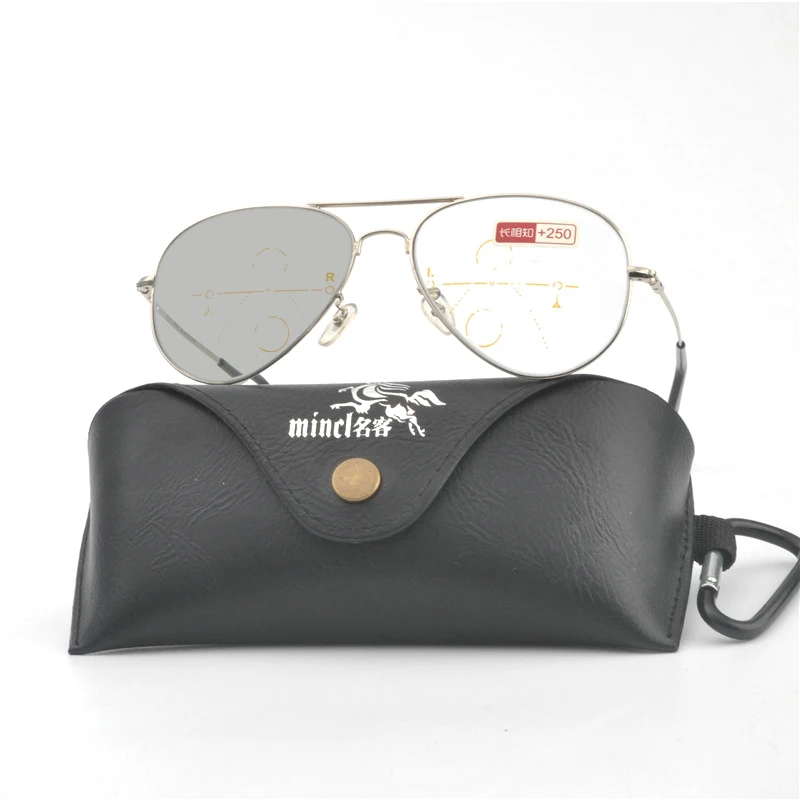 

Anti-UV-reflective Progressive Multifocal glasses Transition Sun Photochromic Reading Glasses Women See Near Far diopt UV400 FML