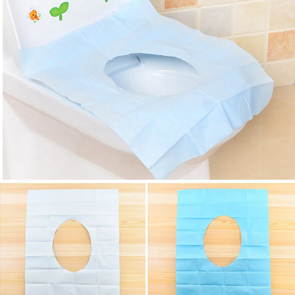 Buy 10Pcs Disposable Toilet Seat Cover Mat 100