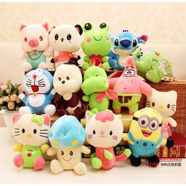 New 10 styles 20cm lovely cute small plush stuffed Animal toy dolls