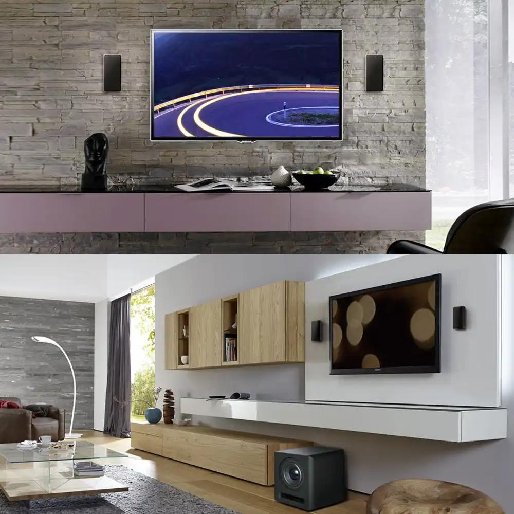wall mounted surround sound speakers