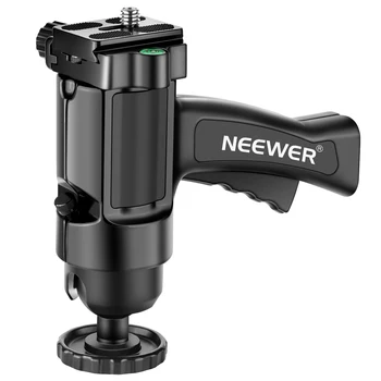 

Neewer Handheld Pistol Grip Ball Head Tripod Head 360 Degree Rotation with Quick Release Plate for Cameras, Camcorder