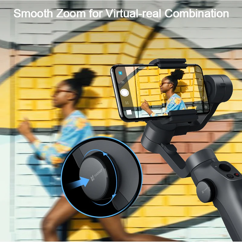  FUNSNAP Capture 2 3 Axis Handheld Gimbal Stabilizer For GoPro Sjcam EKEN Yi Action Camera / Smartph