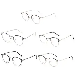 Оптические очки металлическая оправа Классические Прозрачные модные очки декоративные очки