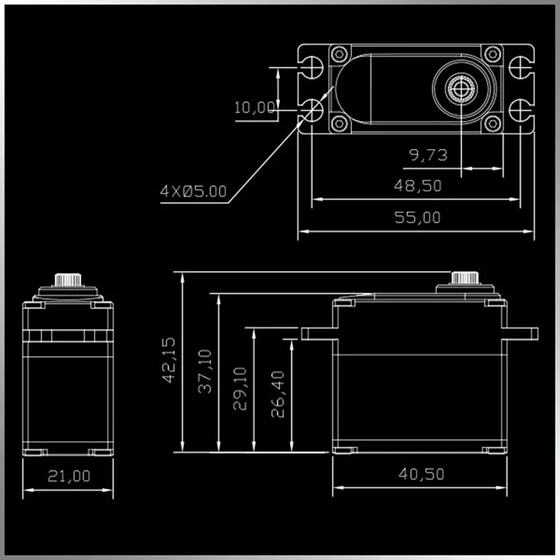 KINGMAX BLS3511S 83 г 45 кг цифровые стальные шестеренки IPX8 класс водонепроницаемый сервоблок бесщеточный двигатель полный ЧПУ чехол для RC для автомобиля, самолета Модель