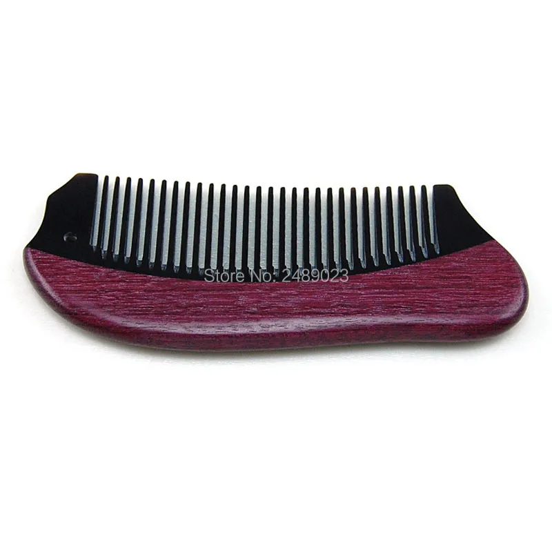 Escova de Cabelo Purpleheart Sândalo Chifre Pentes Vendas Qualidade Genuína Fabricantes Garantia Mágica Pincéis Maquiagem 20 Pçs - Lote Boi 3 Purpleheart sândalo boi chifre pentes vendas qualidade