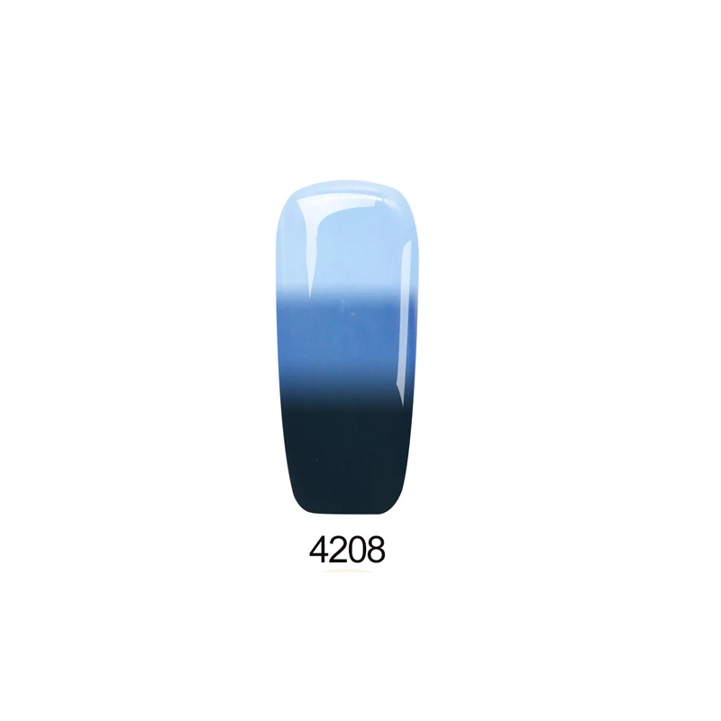 Гель-лак для ногтей Docaty с изменением температуры, украшения для ногтей, УФ-и светодиодные полуперманентные эмали, термолак для дизайна ногтей - Цвет: 4208