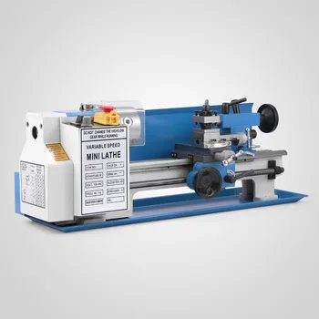 

Mini high-Precision DIY Shop Benchtop Metal Lathe Tool Machine Variable Speed Milling Digital Display