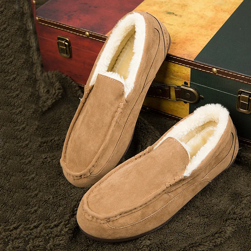 

2016 new winter with Doug tidal flat shoes shoes Korean cashmere wool warm fur boots