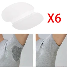 6 шт/3 пары Новые Пот подмышек поглощающие дезодорант подмышки Колодки
