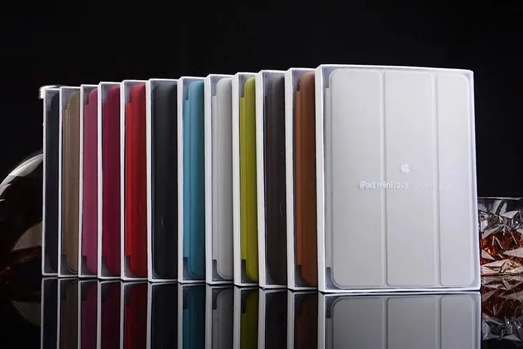

original official 1:1 Slim PU Leather Magnetic Smart Cases For iPad mini 1 mini 2 mini 3 Case Cover For iPad mini 1 2 3