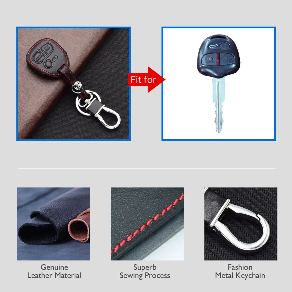 2 Mitsubishi Outlander Pajero Lancer EX Mitsubishi ASX leather car key case cover