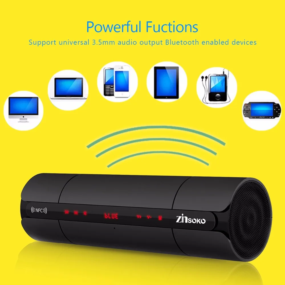 Портативный KR8800 NFC FM HIFI Bluetooth динамик беспроводной стерео громкий динамик s Super Bass Caixa Se Som звуковая коробка для телефона