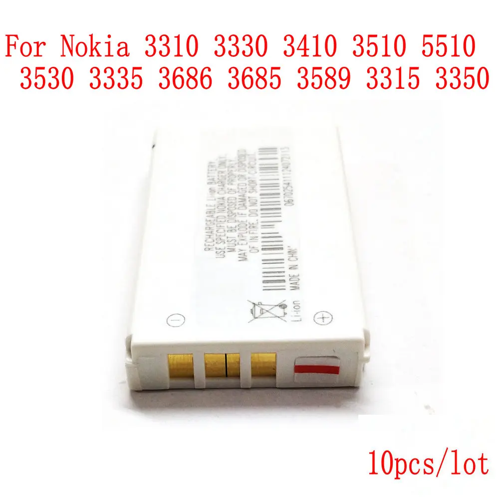 

10pcs/lot High Quality 1000mAh BLC-2 BLC 2 battery for Nokia 3310 3330 3410 3510 5510 3530 3335 3686 3685 3589 3315 3350