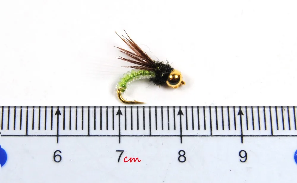 10 шт.#14 Beadhead PM Caddis Nymph сухая муха рыболовная форель мухи для рыбной ловли приманка