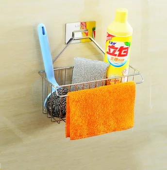 

Houmaid Sink and hang basket 304 stainless steel dishcloth cleaning sponge scouring pad stick storage rack