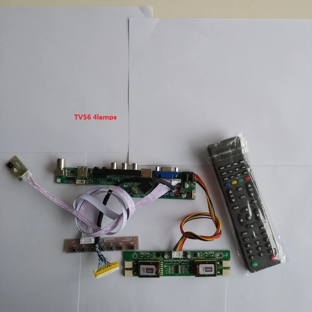 

for LM190E08-TLB2 kit LCD 1280X1024 19" 4 lamps Interface USB AV TV card Digital Signal Controller Board 30pin Resolution