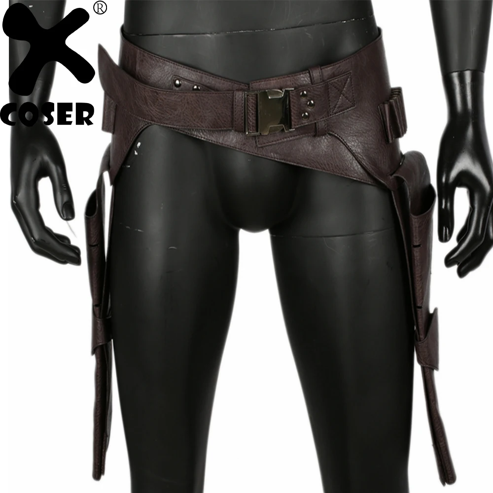 XCOSER Темная Башня Roland Deschain коричневый PU искусственная кожа ремень фильм косплэй