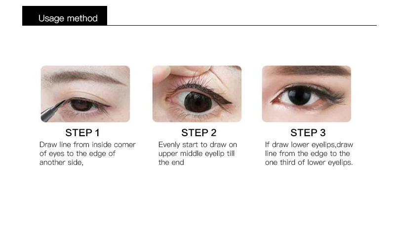 2017 Fashion Professional Makeup Liner Waterproof Long Lasting Eye Liner Pen Tools Cheap Makeup Balck Liquid Eyeliner Pencil (7)