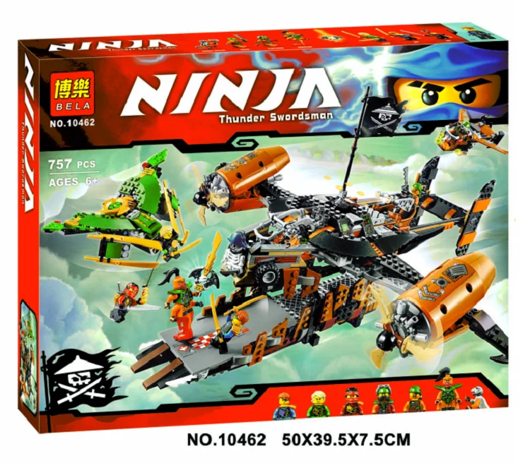 

Ninjagoe Kit 70605 757pcs Building Blocks toys for Childrens Bricks Model Boy Gift Misfortune's Keep 10462