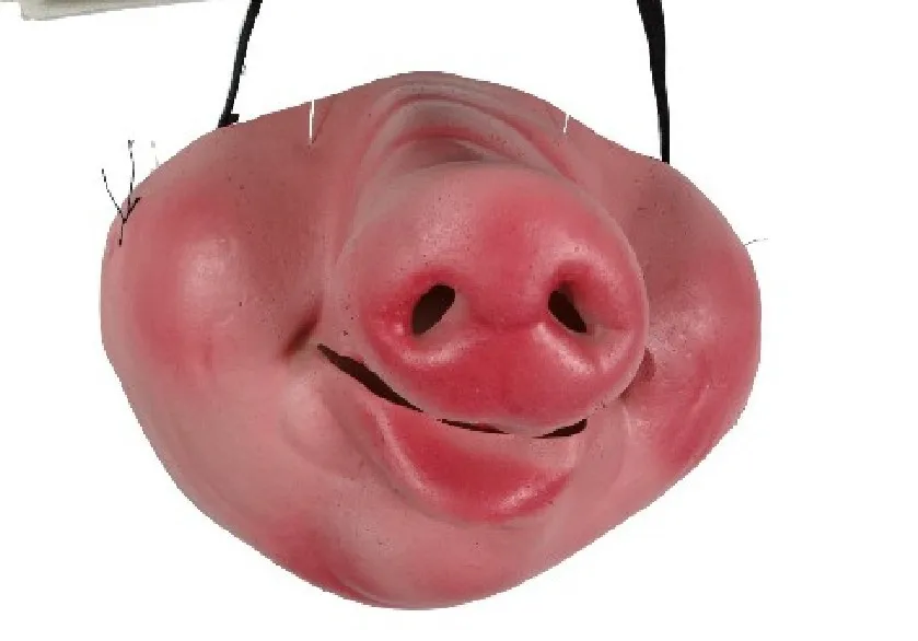 Retail Selling Tricky Mask Pig Nose Half Face Mask Halloween Funny Mask