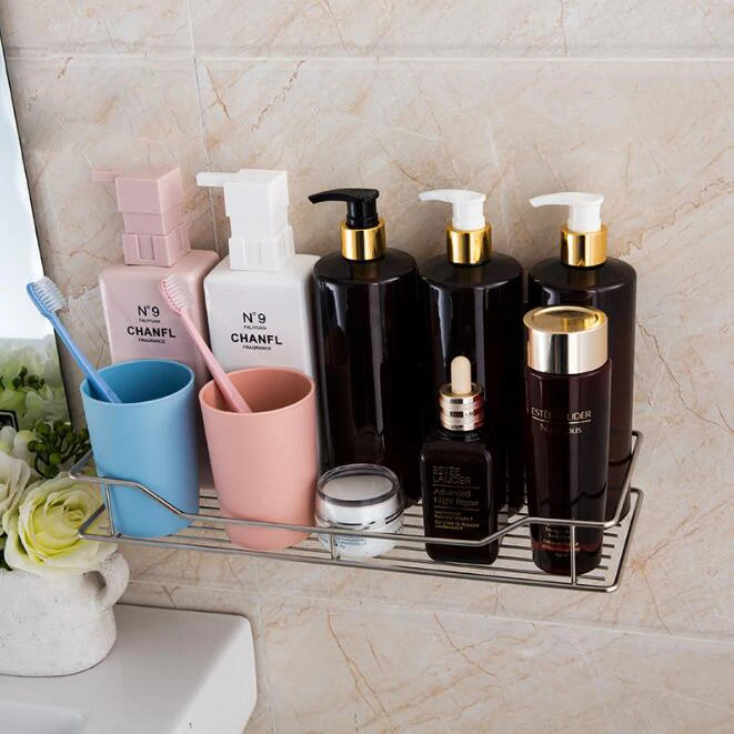 

Wall Strong Suction Cup Bathroom Shelves Bath Shampoo Holder Kitchen shelf