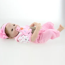 Npkколлекция, новинка, 57 см, мягкие силиконовые куклы для новорожденных, реалистичные куклы для девочек, brinquedos, милые куклы для детей