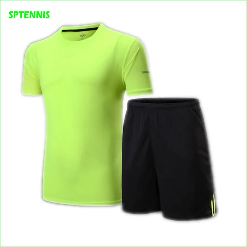 Man Summer Spring Sports Suits with O neck Tee Shirt and Shorts for