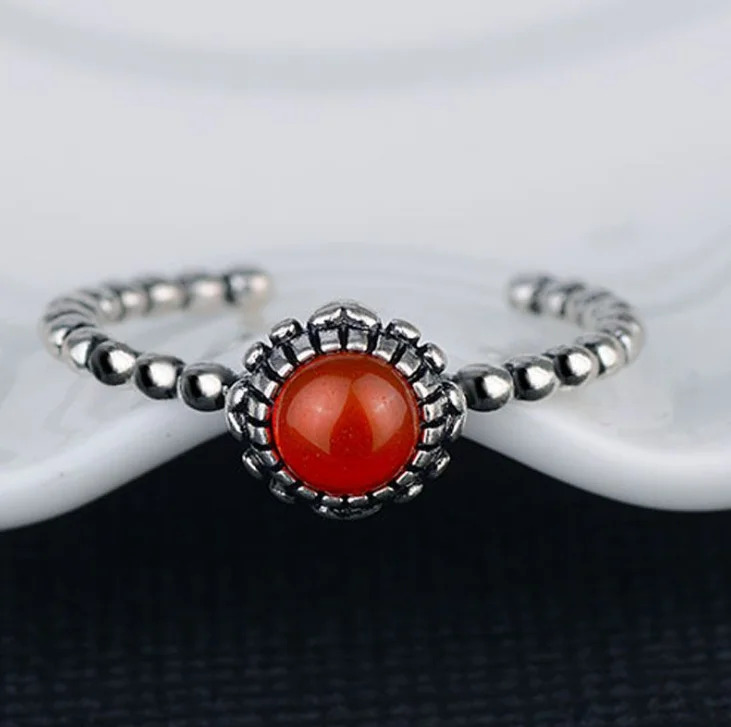 Anenjery, винтажное модное 925 пробы Серебряное кольцо на 12 месяцев, на день рождения, тайское серебряное кольцо для женщин, anilons S-R101