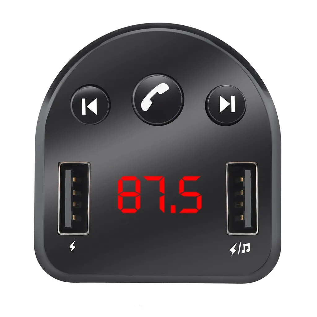 1 шт. черный светодиодный беспроводной автомобильный Bluetooth 3,0 fm-передатчик двойной USB 2.1A 12-24 В Автомобильное зарядное устройство прикуриватель светодиодный экран