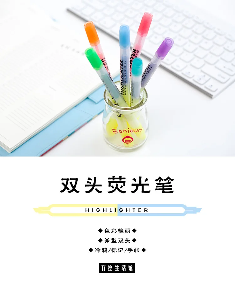 1 шт. 6 цветов STA маркер жирной пером живопись Акварельная ручка для рисования школьные принадлежности для творчества FineLiner